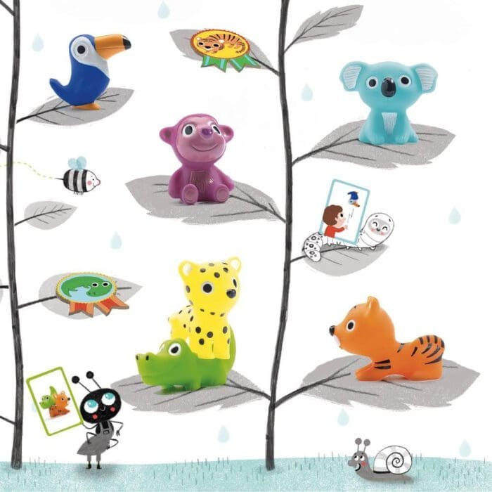 Animalute din silicon Troopo savana, Djeco - imagine 2