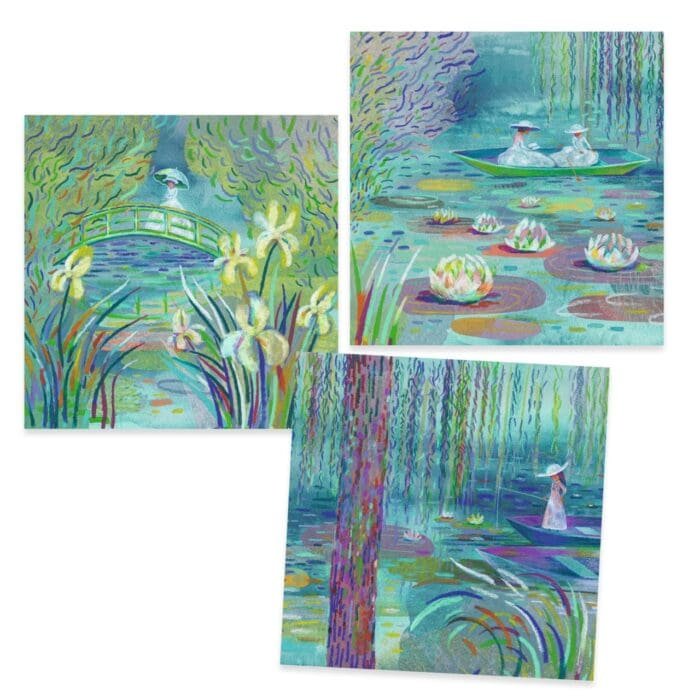 Atelier creativ Lacul cu nuferi Inspired by Monet, Djeco - imagine 2