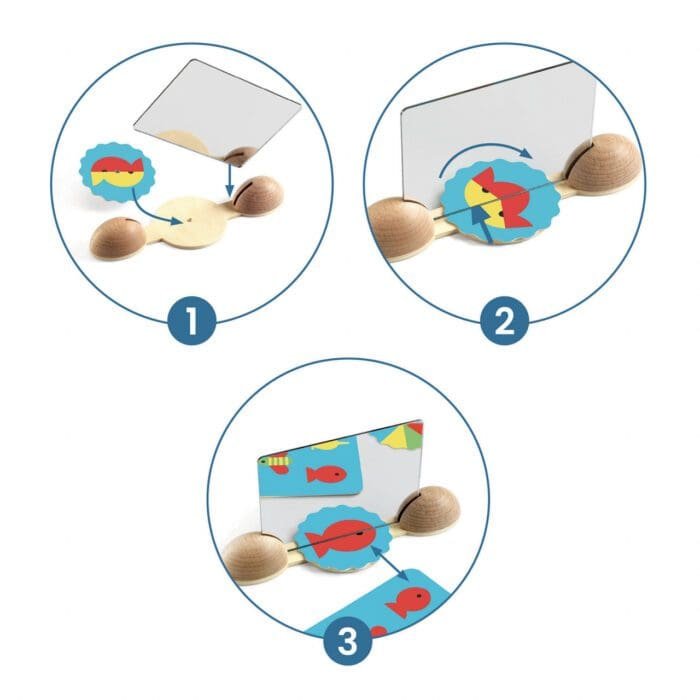 Joc creativ cu oglinzi Ze mirror Images, Djeco - imagine 3