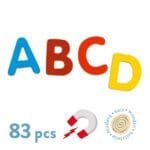 Joc cu magneti 83 Litere colorate, Djeco - imagine 2