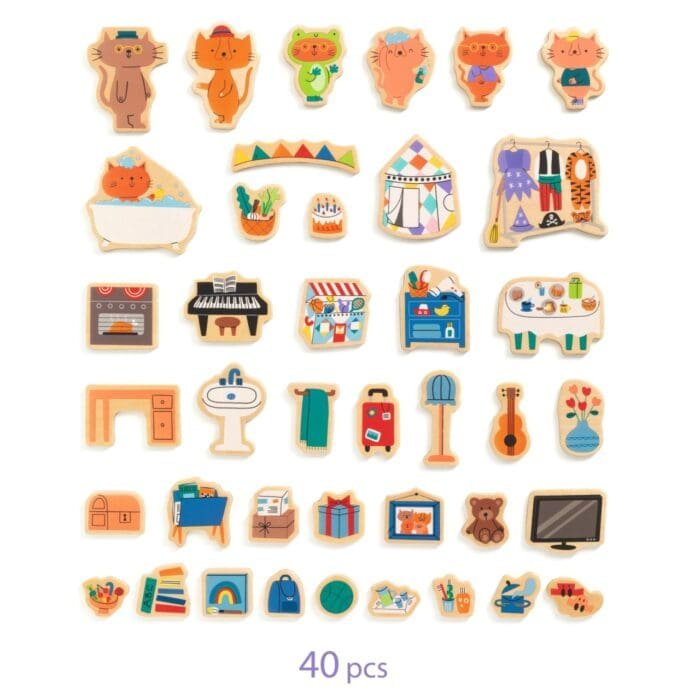 Joc cu magneti InZeHouse, Djeco - imagine 4