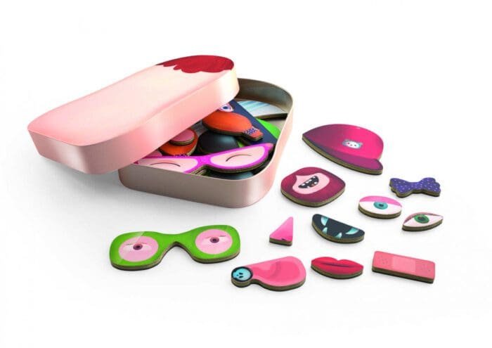 Joc cu magneti Portraito, Djeco - imagine 2