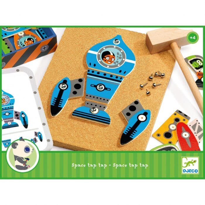 joc-de-asamblat-nave-spatiale-tap-tap-djeco1564 Joc de asamblat Nave spatiale Tap Tap, Djeco - imagine 3
