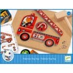 Joc de asamblat Vehicule Tap Tap, Djeco - imagine 3