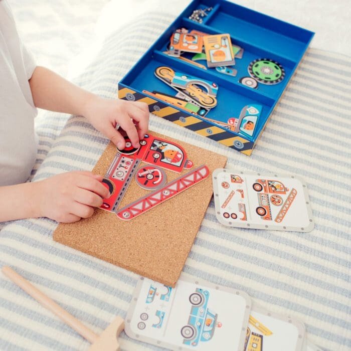 Joc de asamblat Vehicule Tap Tap, Djeco - imagine 4