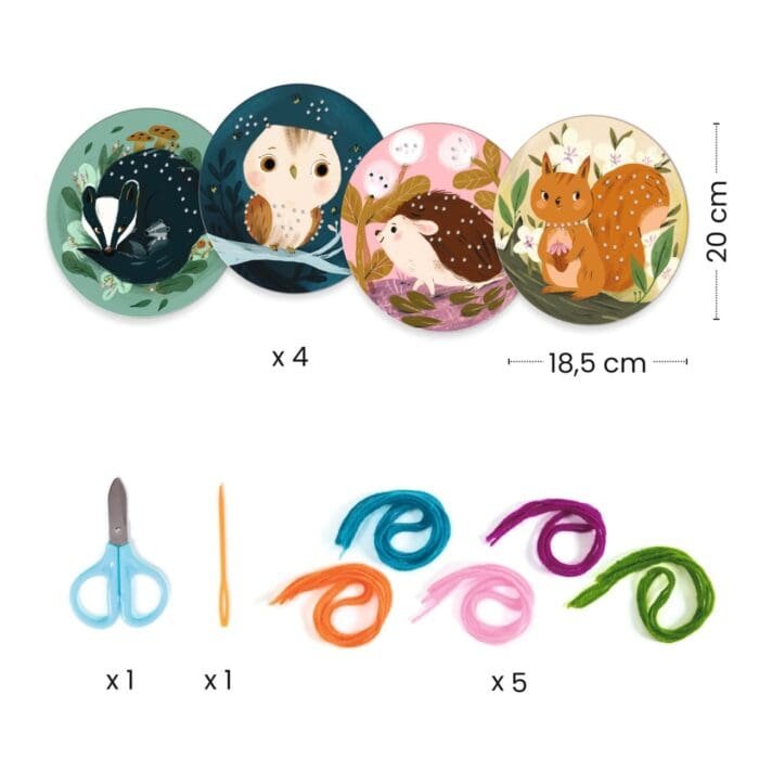 Joc de creatie Introducere in broderie, Djeco - imagine 2