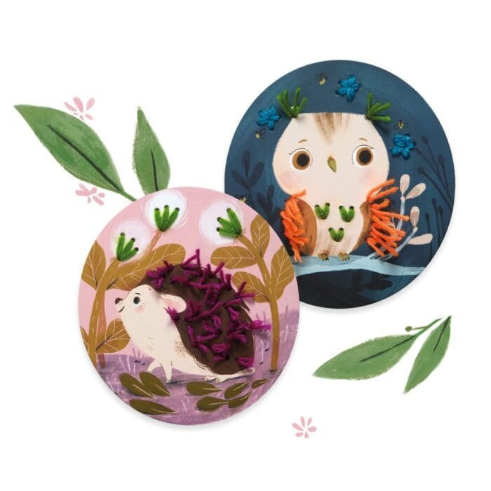 Joc de creatie Introducere in broderie, Djeco - imagine 3