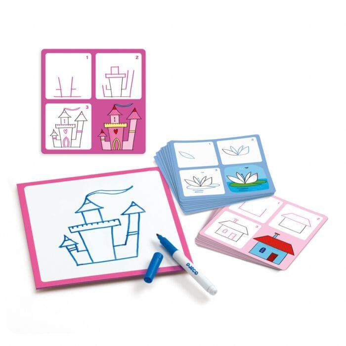 Joc Eduludo Deseneaza pas cu pas printese, Djeco - imagine 2