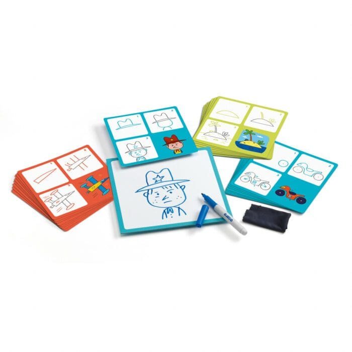 Joc Eduludo Deseneaza pas cu pas vehicule si roboti, Djeco - imagine 2