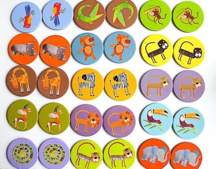 Joc memorie Animale din jungla, Djeco - imagine 4