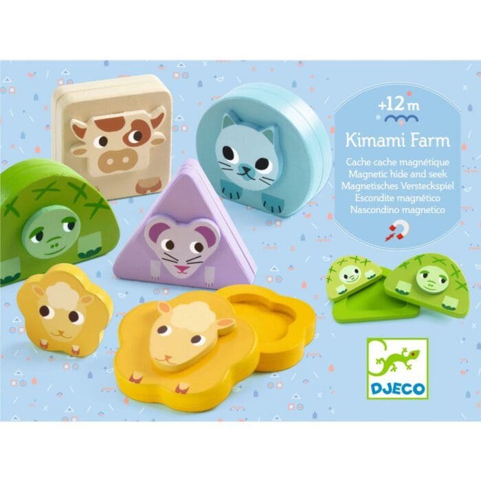 Jucarie educativa bebe Kimami Farm, Djeco - imagine 3