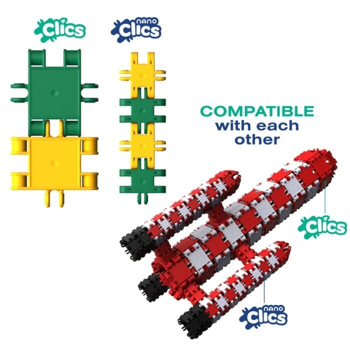 Nano Clics Pentru constructii fantastice 250 piese, Clicformers - imagine 3