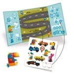 Planse cu abtibilduri repozitionabile Vehicule, Djeco - imagine 2