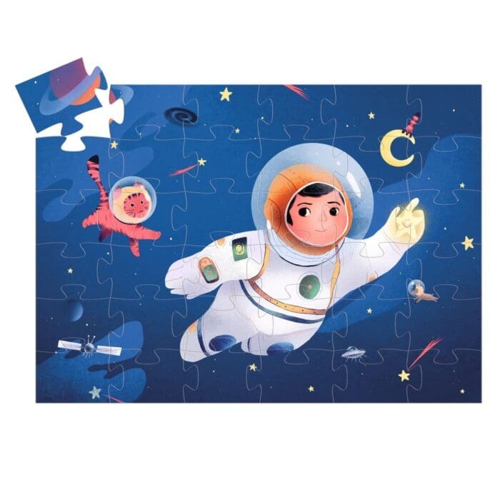 Puzzle Astronaut pe luna, Djeco - imagine 2