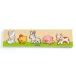 Puzzle cu buton Ferma, Djeco