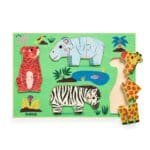Puzzle din lemn Coucou Tigre, Djeco - imagine 3