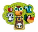 Puzzle din lemn si fetru Oski, Djeco - imagine 2