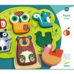 Puzzle din lemn si fetru Oski, Djeco - imagine 3