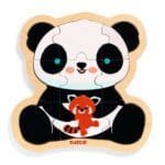 Puzzle din lemn Ursuletul Panda, Djeco