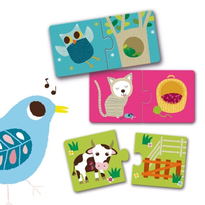 Puzzle duo Habitat, Djeco - imagine 2