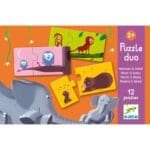 Puzzle duo Mama si puiul, Djeco