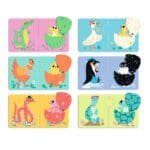 Puzzle duo Puiul din ou, Djeco - imagine 2