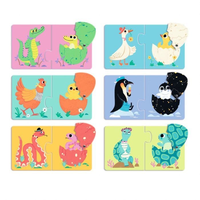 Puzzle duo Puiul din ou, Djeco - imagine 2