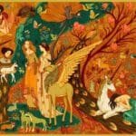 Puzzle galerie Gradina cu unicorni, Djeco