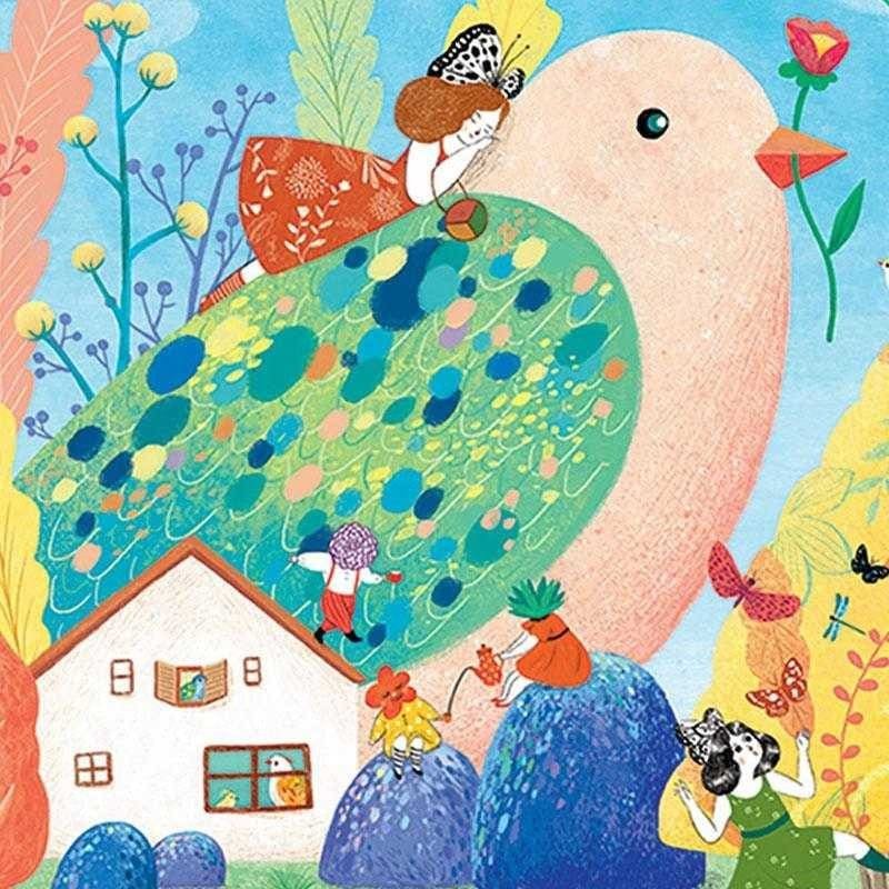 puzzle-galerie-miss-birdy-djeco5068 Puzzle galerie Miss Birdy, Djeco - imagine 1