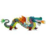 Puzzle gigant Leon dragonul, Djeco - imagine 2