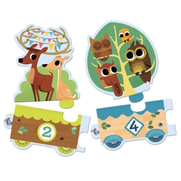 Puzzle Invat sa numar, Djeco - imagine 2