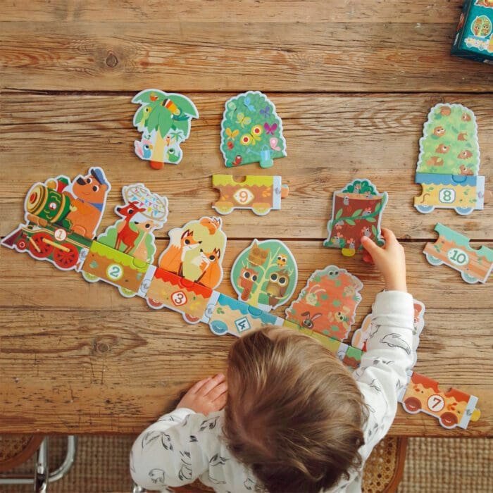 Puzzle Invat sa numar, Djeco - imagine 3