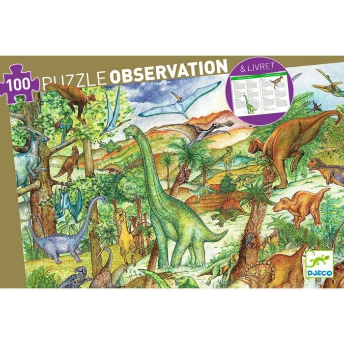 Puzzle observatie Dinozauri, Djeco - imagine 3