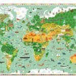 Puzzle observatie In jurul lumii, Djeco