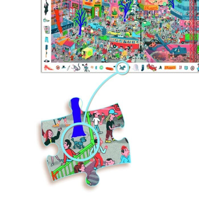 Puzzle observatie Orasul, Djeco - imagine 2