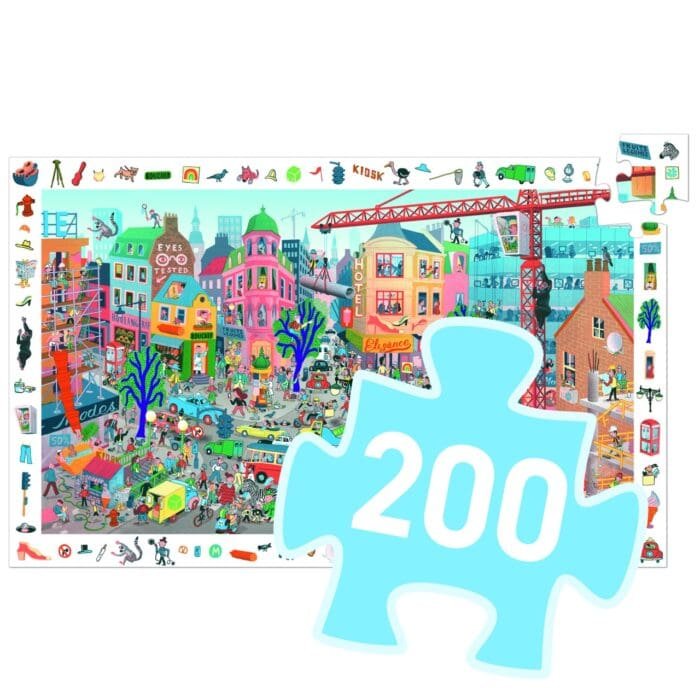 Puzzle observatie Orasul, Djeco - imagine 3