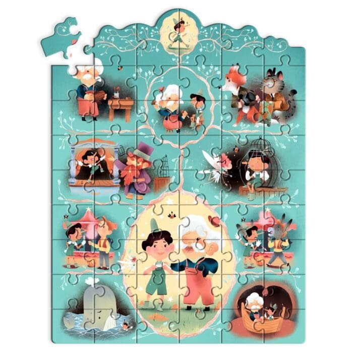 Puzzle poveste Pinocchio, Djeco - imagine 2