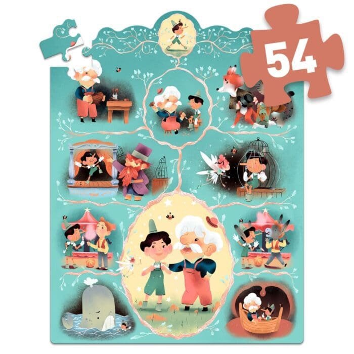 Puzzle poveste Pinocchio, Djeco - imagine 4
