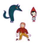 Puzzle poveste Scufita Rosie, Djeco