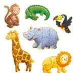 Puzzle progresiv Animale salbatice, Djeco - imagine 2