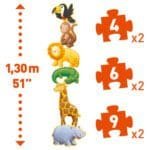 Puzzle progresiv Animale salbatice, Djeco - imagine 3