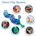 Set Clixo de construit cu magnet, Itsy pack Blue-Green 18 - imagine 3