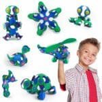 Set Clixo de construit cu magnet, Itsy pack Blue-Green 30 - imagine 4