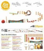 Set de constructie trasee Zig & Go Dring 25 piese, Djeco - imagine 3