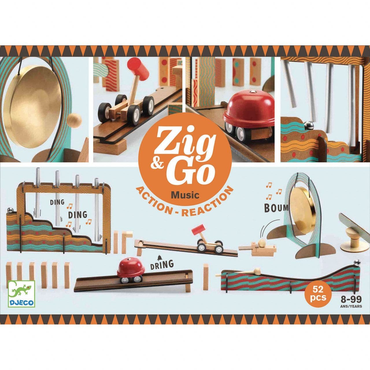 set-de-constructie-trasee-zig-go-muzica-52-piese-djeco7313 Set de constructie trasee Zig & Go Muzica 52 piese, Djeco - imagine 1