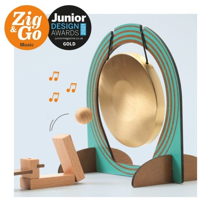 Set de constructie trasee Zig & Go Muzica 52 piese, Djeco - imagine 3