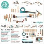 Set de constructie trasee Zig & Go Roll 28 piese, Djeco - imagine 3