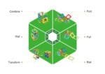 Set magnetic de construit- Magformers, masini de interventie