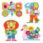 Set pictura cu apa Animalo-Len, Djeco - imagine 4