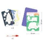 Set pictura cu apa Vehicule, Djeco - imagine 3